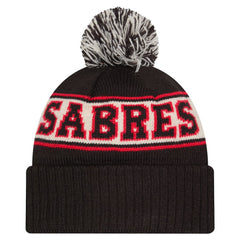 Buffalo Sabres New Era Retro Cuffed Knit Hat with Pom Black