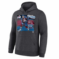Nathan MacKinnon Colorado Avalanche Fresh Ice Hoodie Charcoal