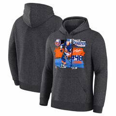 Matthew Schaefer New York Islanders Fresh Ice Hoodie Charcoal