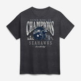 Seattle Seahawks Super Bowl LX Champions Big & Tall Prestigious Run T-Shirt - Heather Charcoal for sale