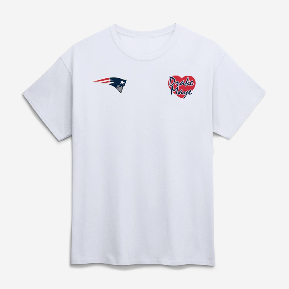 New England Patriots I Love Drake Maye T-Shirt - White discount