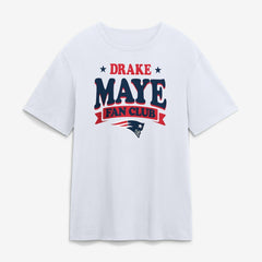 New England Patriots Drake Maye Fan Club T-Shirt - White discount