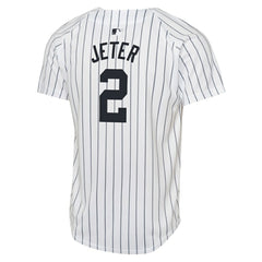 Derek Jeter New York Yankees Youth Home Game Jersey - White | Nike