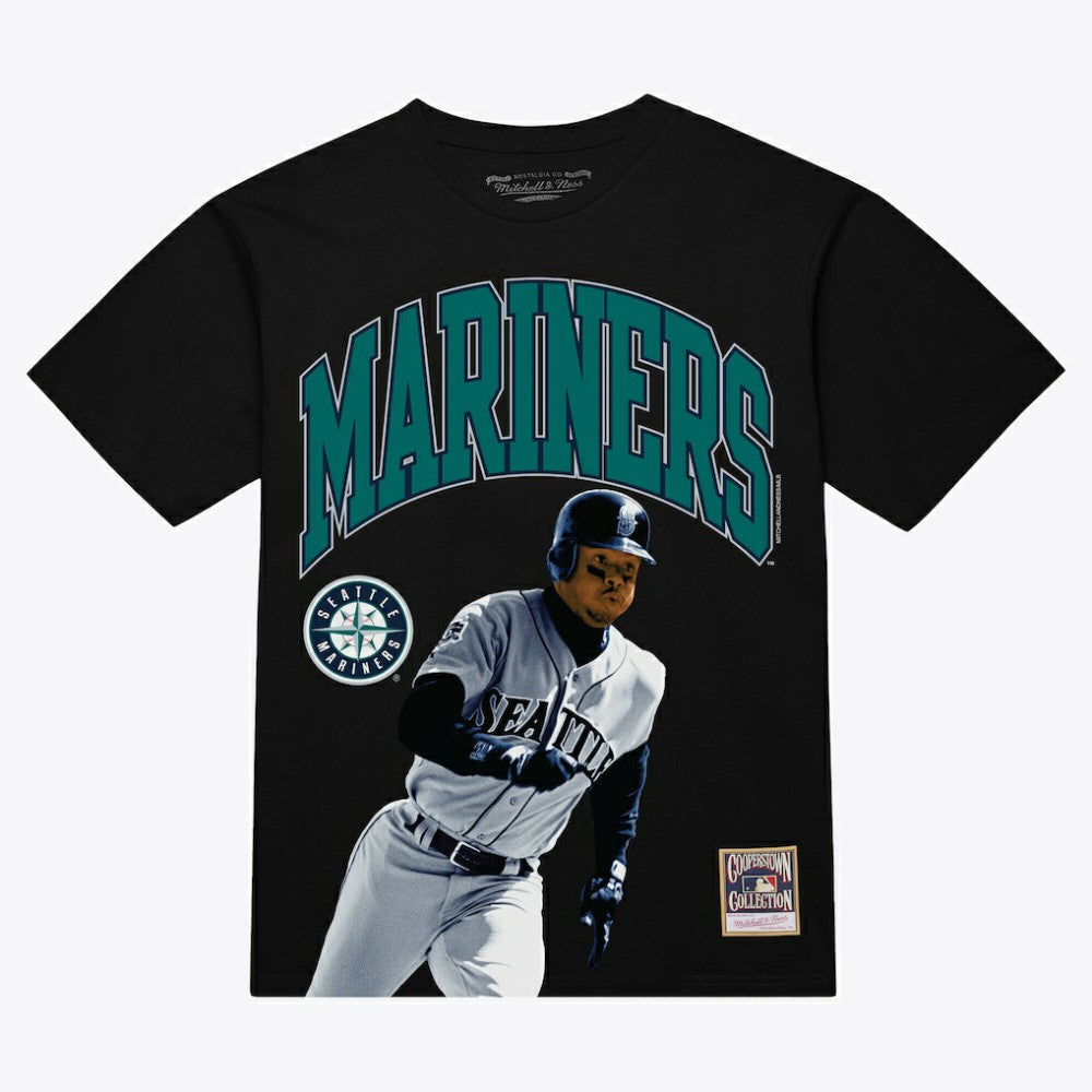 Ken Griffey Jr. Seattle Mariners Photo Arch Player Graphic T-Shirt - Black | Mitchell & Ness