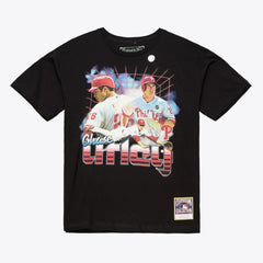 Chase Utley Philadelphia Phillies Legendary Collage Player T-Shirt - Black | Mitchell & Ness