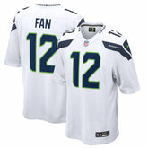 12s Seattle Seahawks Game Jersey - White | Nike on sale