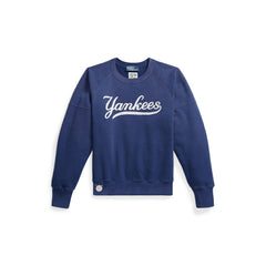 Yankees Polo Ralph Lauren Women's Vintage Knit Sweatshirt - Navy