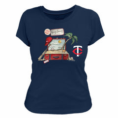 Minnesota Twins Tiny Turnip Women's 2026 Spring Training T-Shirt - Navy