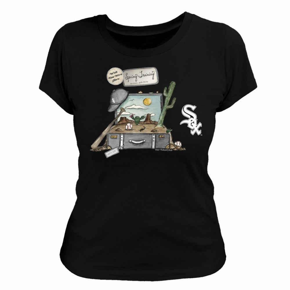 Chicago White Sox Tiny Turnip Women's 2026 Spring Training T-Shirt - Black