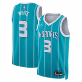 Coby White Charlotte Hornets Jordan Brand Unisex Swingman Jersey - Icon Edition - Teal sale