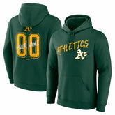 Athletics Hustle Personalized Name & Number Hoodie - Green