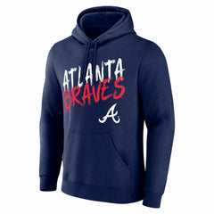 Atlanta Braves Hustle Personalized Name & Number Hoodie - Navy