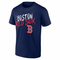 Boston Red Sox Hustle Personalized Name & Number T-Shirt - Navy