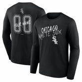 Chicago White Sox Hustle Personalized Name & Number Long Sleeve T-Shirt - Black