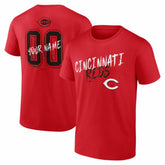 Cincinnati Reds Hustle Personalized Name & Number T-Shirt - Red