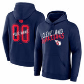Cleveland Guardians Hustle Personalized Name & Number Hoodie - Navy