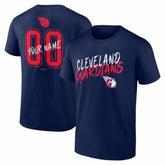 Cleveland Guardians Hustle Personalized Name & Number T-Shirt - Navy