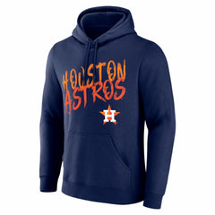 Houston Astros Hustle Personalized Name & Number Hoodie - Navy