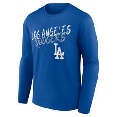 Los Angeles Dodgers Hustle Personalized Name & Number Long Sleeve T-Shirt - Royal