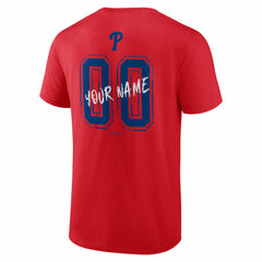 Philadelphia Phillies Hustle Personalized Name & Number T-Shirt - Red