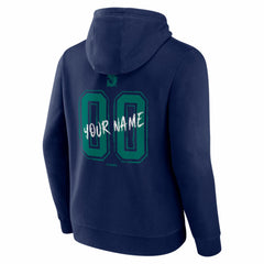 Seattle Mariners Hustle Personalized Name & Number Hoodie - Navy