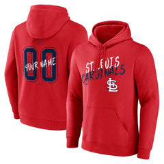 St. Louis Cardinals Hustle Personalized Name & Number Hoodie - Red