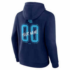 Tampa Bay Rays Hustle Personalized Name & Number Hoodie - Navy