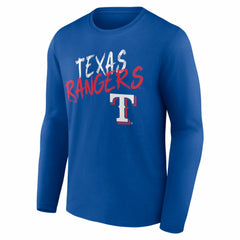 Texas Rangers Hustle Personalized Name & Number Long Sleeve T-Shirt - Royal
