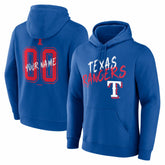 Texas Rangers Hustle Personalized Name & Number Hoodie - Royal