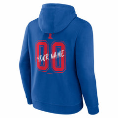Texas Rangers Hustle Personalized Name & Number Hoodie - Royal