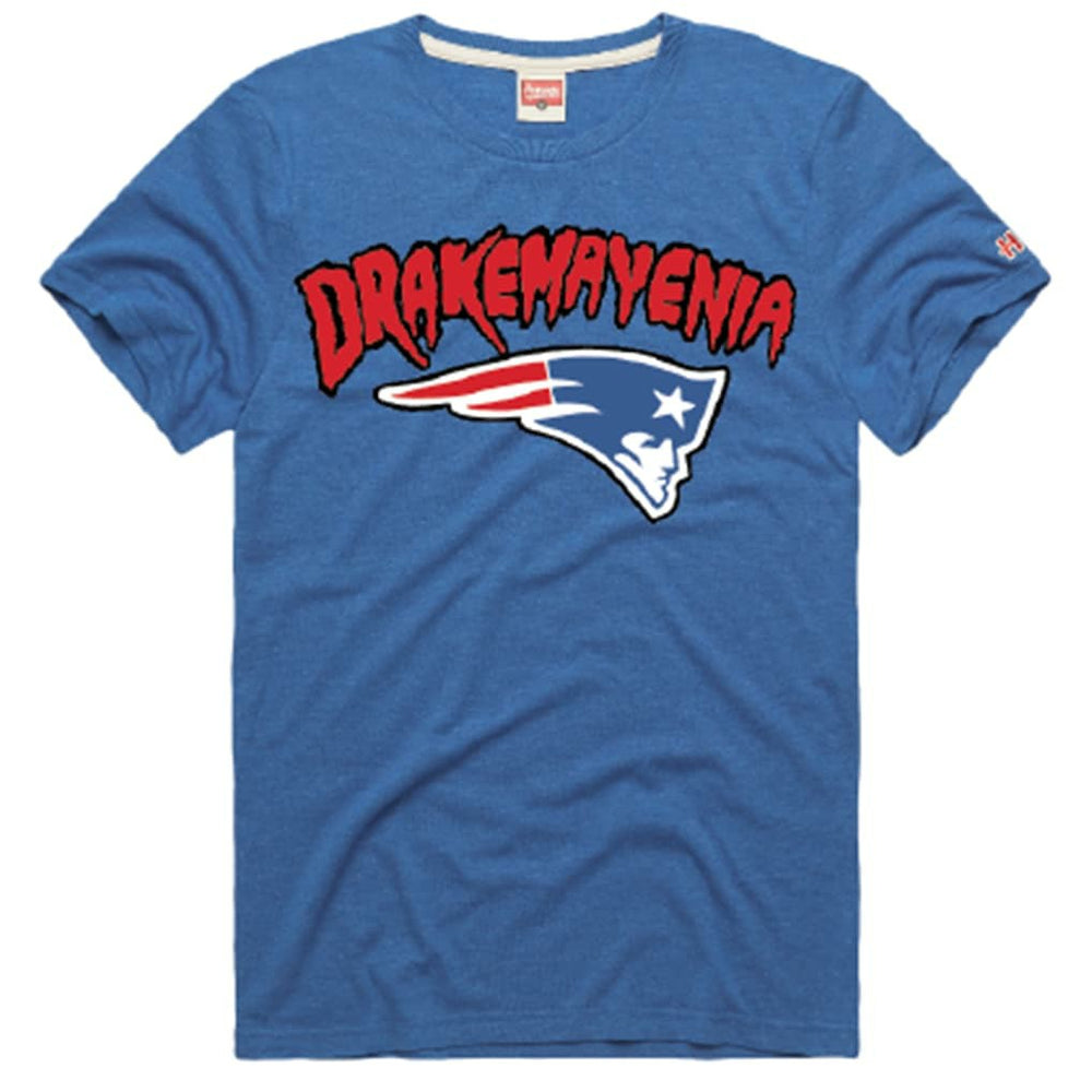 Drake Maye New England Patriots Homage Unisex Drakemayenia Tri-Blend T-Shirt - Royal sale