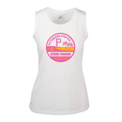 Pittsburgh Pirates Levelwear Women's Macy Spring Training Badge Bold Tank Top - White