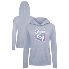 Kansas City Royals Levelwear Women's Relay Spring Training Sunrise Bold Hoodie - Light Blue