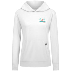 Atlanta Braves Levelwear Women's Relay Spring Break Panoramic Bold Hoodie - White