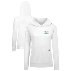 New York Yankees Levelwear Women's Relay Spring Break Panoramic Bold Hoodie - White