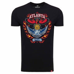 AJ Styles Sportiqe Atlanta Hawks Tri-Blend T-Shirt - Black online