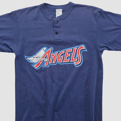 Los Angeles Angels Majestic 2000s T-shirt - Navy Vintage