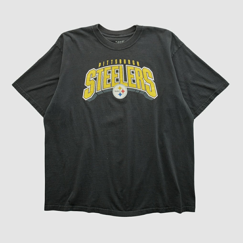 Pittsburgh Steelers Reebok 2000s T-shirt - Black Vintage for sale