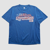 Super Bowl XLII NFL 2007 T-shirt - Blue Vintage for sale