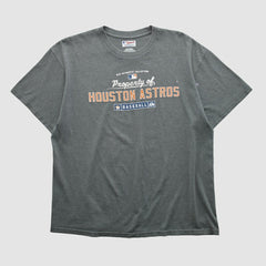 Houston Astros Majestic 2000s T-shirt - Dark Heather Gray Vintage