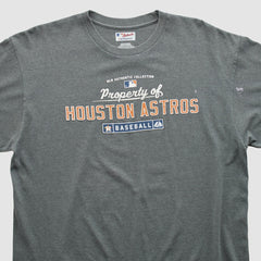 Houston Astros Majestic 2000s T-shirt - Dark Heather Gray Vintage