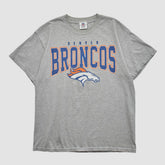 Denver Broncos NFL 2010s T-shirt - Heather Gray Vintage outlet