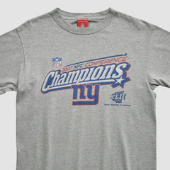 New York Giants NFL 2007 T-shirt - Heather Gray Vintage sale