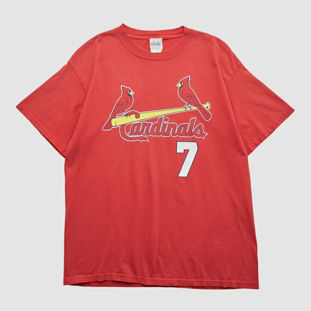 St. Louis Cardinals Majestic 2000s T-shirt - Red Vintage