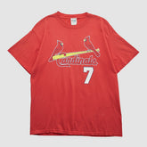 St. Louis Cardinals Majestic 2000s T-shirt - Red Vintage