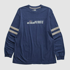New England Patriots NFL 2000s Long Sleeve T-shirt - Navy Vintage online