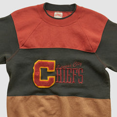 Kansas City Chiefs Nutmeg Mills 90s Pullover Sweatshirt - Clay Vintage online