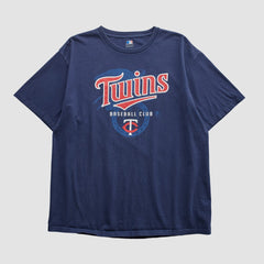 Minnesota Twins Genuine Merchandise 2000s T-shirt - Navy Vintage