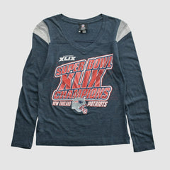Super Bowl XLIX Team Edition Apparel 2015 Long Sleeve T-shirt - Navy Vintage sale