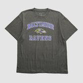 Baltimore Ravens NFL 2010s T-shirt - Dark Heather Gray Vintage sale